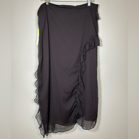 NWT mermaid core dark brown skirt - Picture 3 of 4